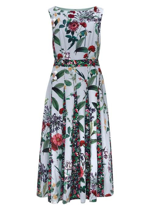 Trudy Patched Floral Dress