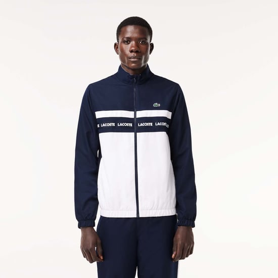 Men's Lacoste Sportsuit Tennis Tracksuit in Navy-White