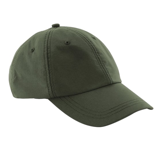 Beechfield Unisex Outdoor Waterproof 6 Panel Baseball Cap (Pack of 2) (Olive)