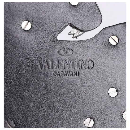 Valentino Panter Väsksmycke i Svart Läder - Image 3