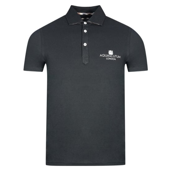 Aquascutum London vet logo zwart poloshirt - Image 1