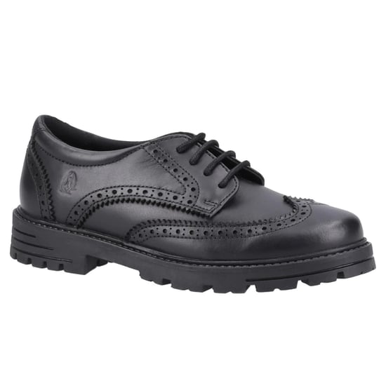 Hush Puppies Meisjes Maxine Leren Schoolschoenen (Zwart) - Image 3
