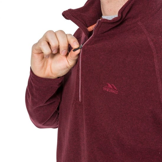 Trespass Mens Keynote Anti Pilling 1/4 Zip Fleece Top