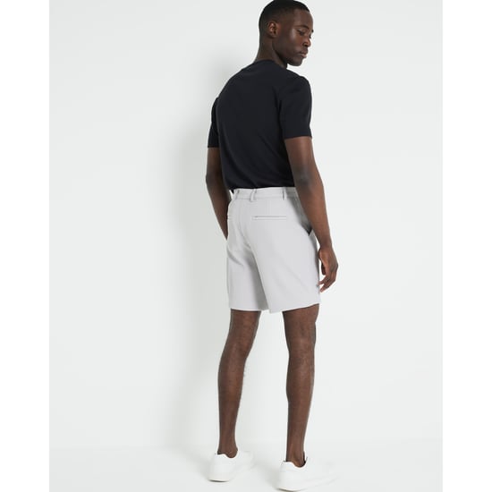 River Island Mens Plisse Shorts Grey Regular Fit