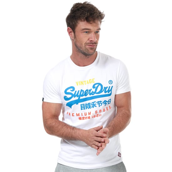 Men's Superdry VL Tri T-Shirt in White