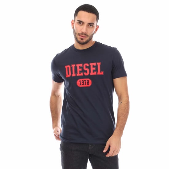 Men's Diesel T-Diegor 1-A T-Shirt in Navy - Image 1