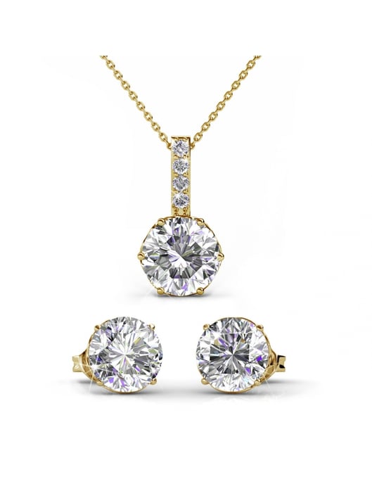 Kristine Set - Gold and Crystal - Image 1