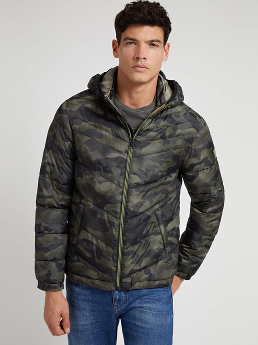 GUESS Mens Light Puffer Jacket