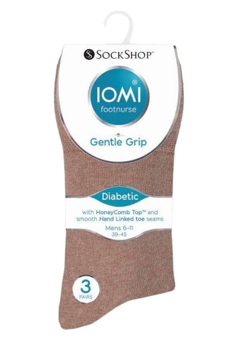 6-pack icke-elastiska diabetessockor för herrar med handlänkade tåsömmar - Image 2