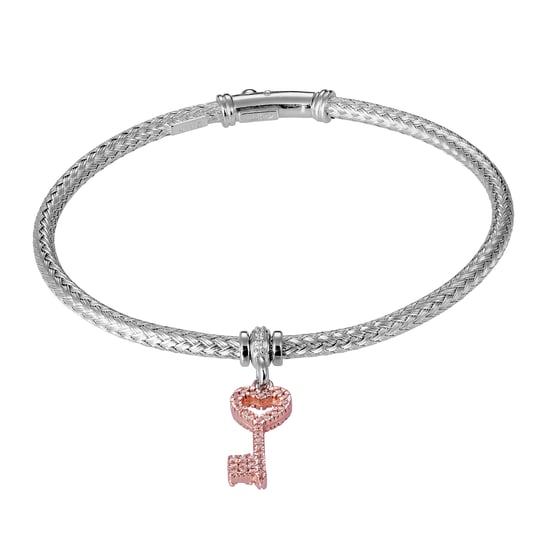 Orphelia Women's 925 Sterling Silver Bracelet - Silver/Rose ZA-7399 - Image 1