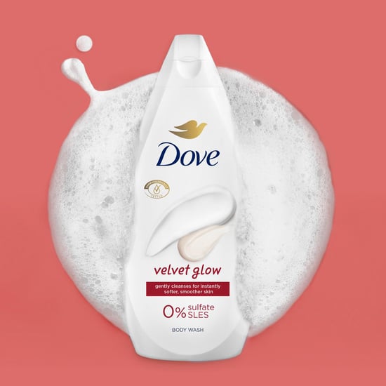 Dove Velvet Glow Body Wash 0% Sulfate SLES for Softer & Smoother Skin, 6x225ml