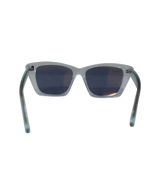 Acne Studios Ingridh Cat Eye Sunglasses in Light Blue Acetate - Image 4