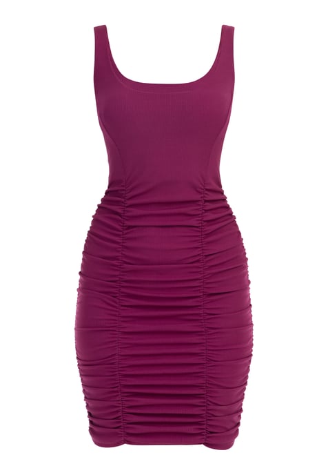 Mymo Mini jurkje met bandjes Dames fuchsia - Image 1