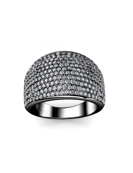 Glamour metallring - silver och grå - Image 3