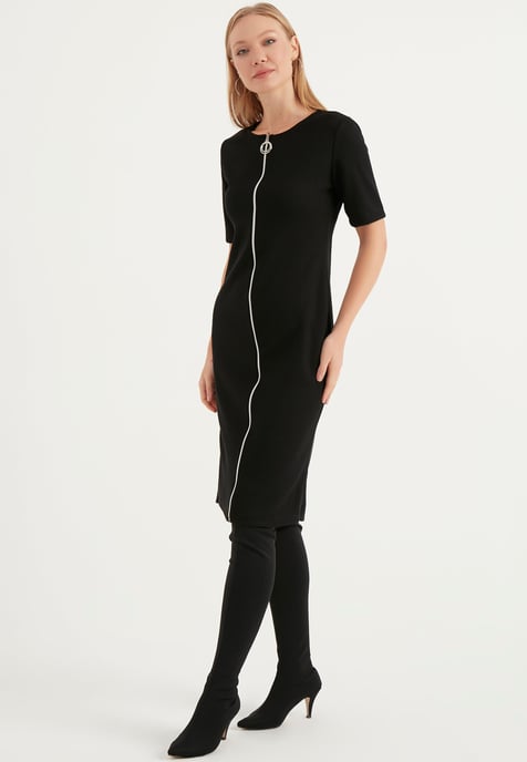 Zipper detailed dress - Image 2