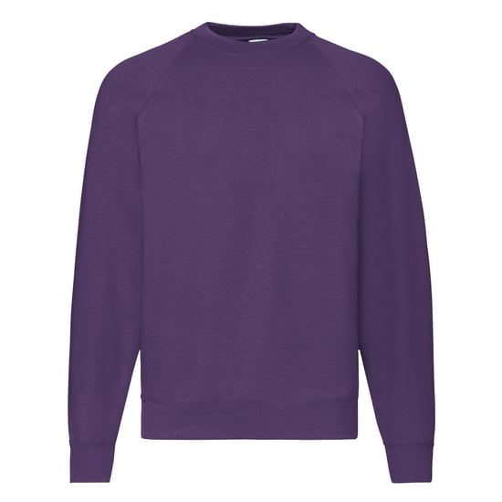 Fruit Of The Loom Mens Raglan Sleeve Belcoro® Sweatshirt (Purple) - Image 1