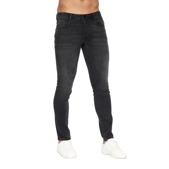 Crosshatch Mens Malcolm Slim Jeans (Black Wash) - Image 5