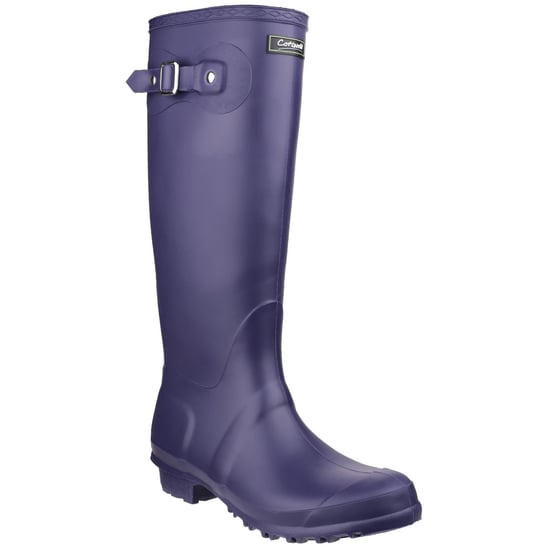 Cotswold Sandringham Buckle-Up Womens Wellington Boots (Purple)