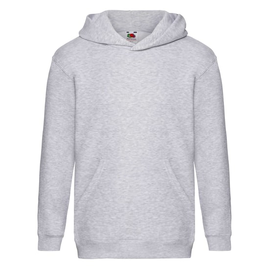 Fruit Of The Loom Kinder Unisex Premium 70/30 Sweatshirt met Capuchon / Hoodie (Heather Grijs) - Image 1