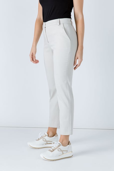 Sand Colour Fitted Stretch Pants - Image 5