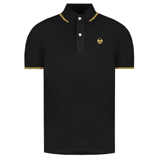 Sergio Tacchini Iconic Heren Zwart Poloshirt - Image 1
