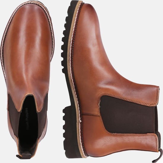Hush Puppies Gwyneth Chelsea Suede Vrouwen Laarzen Tan - Image 6