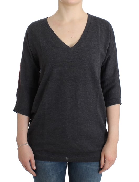 Costume National Women's Gray short sleeved sweater - Image 1