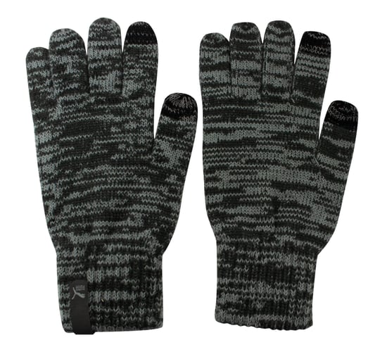 Puma Knit Touchscreen Unisex Grey Gloves - Image 1