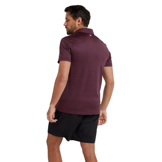 Mountain Warehouse Mens Deuce IsoCool Polo Shirt (Dusky Wine)