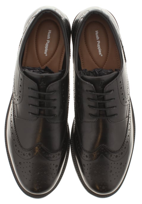 Hush Puppies Womens Shoes Verity Brogue Leather Lace Up black - Image 6