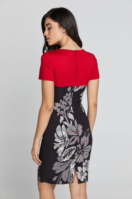 Red Floral Dress by Conquista