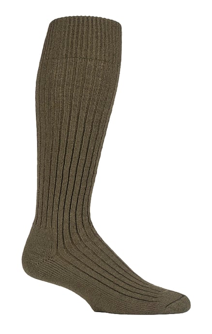 Mens Long Knee High Wool Military Action Army Style Socks for Boots - Image 1