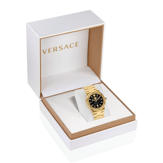 Versace Greca Logo Moonphase Women's Gold Watch VE7G00323 - Image 3