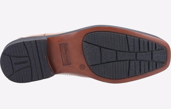 Hush Puppies Brody Leren Heren Instappers In Tan - Image 4