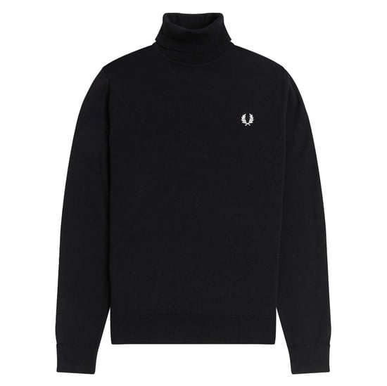 Black Fred Perry Roll Neck Sweater - Image 1