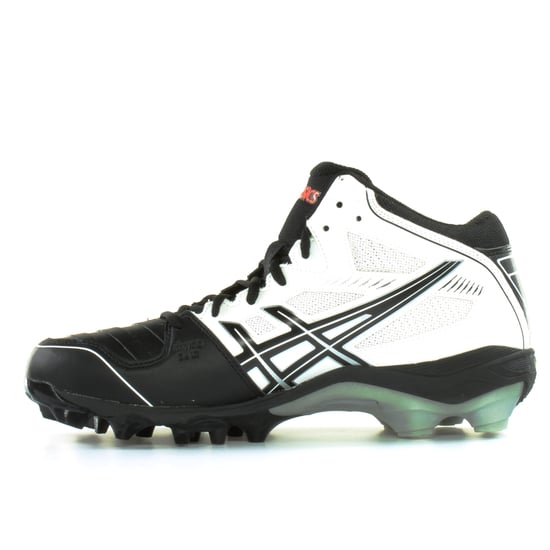 Asics Gel-Crossover 5 Turf Black White Synthetic Mens Sports Boots - Image 4