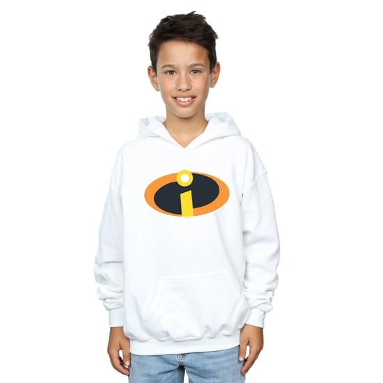 Disney Boys The Incredibles Costume Logo Hoodie (White)