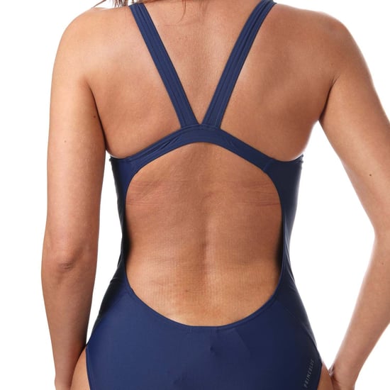 Women's adidas SH3.RO Mid 3-Stripes Swimsuit in Indigo - Image 6