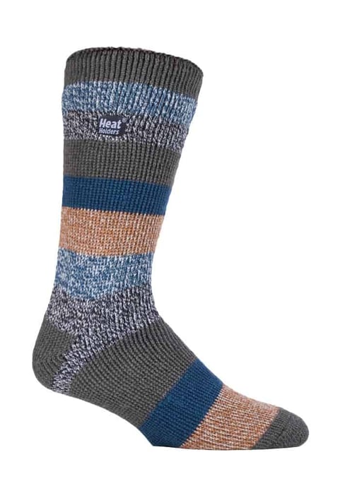 Heat Holders - Mens Twist Patterned Thermal Socks