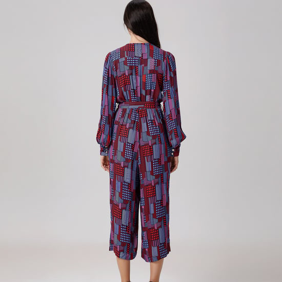 Jumpsuit met grafische print en V-hals - Image 5