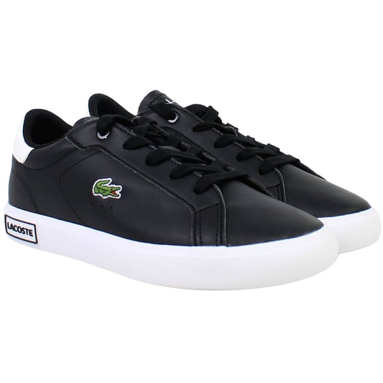 Lacoste Powercourt 0721 1 SUC Kids Black Trainers - Image 2