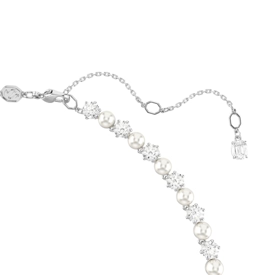 Swarovski 'Matrix Pearl' Women's Base Metal Necklace - Silver 5689623 - Image 3