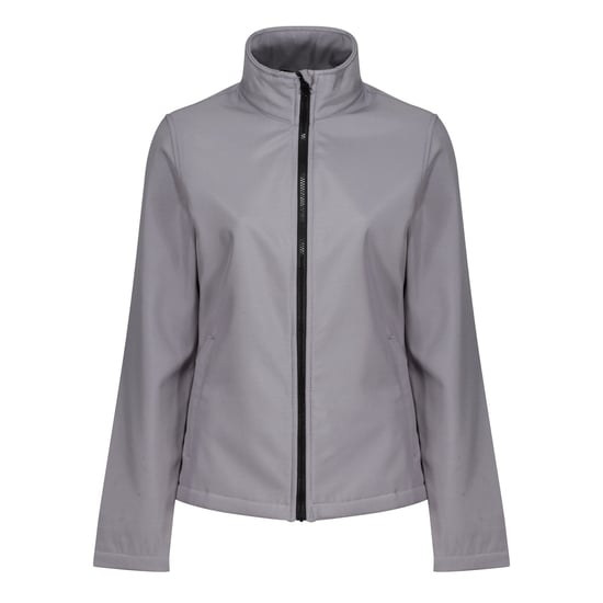 Regatta Standout Womens/Ladies Ablaze Printable Soft Shell Jacket (Rock Grey/Black)