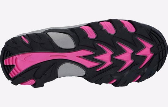 Hi-Tec Blackout Low Polyester Soft Shell Meisjes Donkere Bos/India Inkt/Roze Wandelschoenen - Image 5