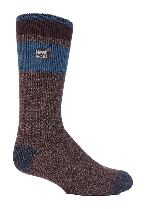 Heat Holders - Mens Twist Patterned Thermal Socks - Image 1