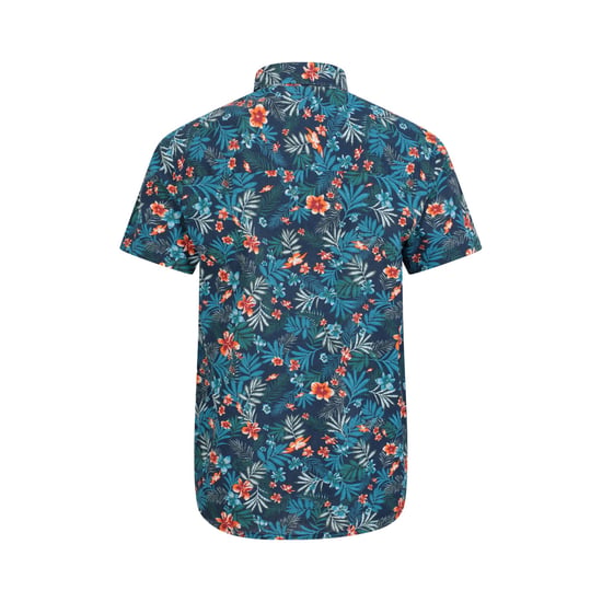 Mountain Warehouse Mens Tropical Floral Short-Sleeved Shirt (Navy)