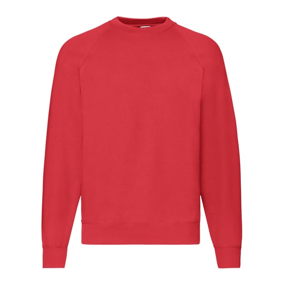 Fruit Of The Loom Mens Classic Raglan Sweatshirt (Red) - Image 1
