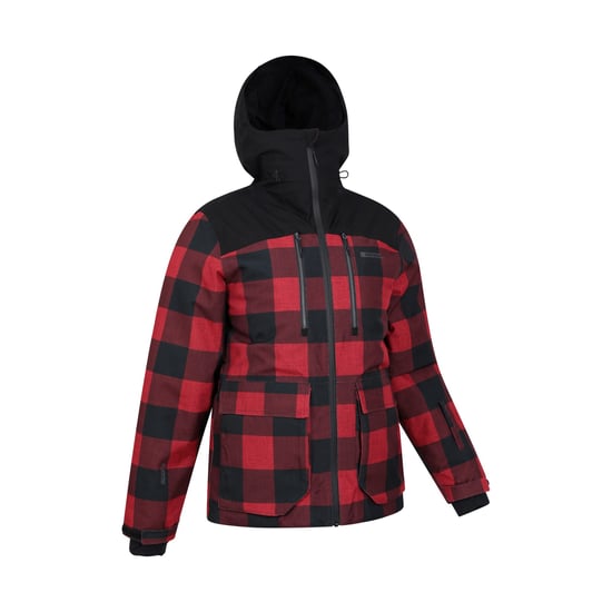 Mountain Warehouse Mens Drayton Waterproof Ski Jacket (Red/Black)