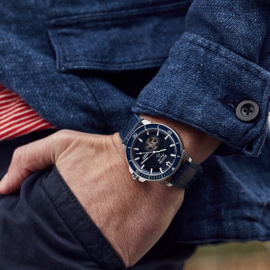 Bulova Marine Star Men's Blue Watch 96A291
