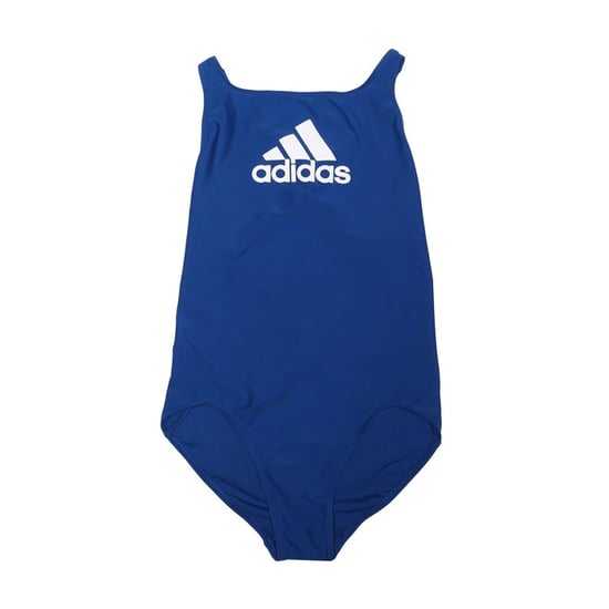 Girl's adidas Junior Badge Of Sport Swimsuit in royal white